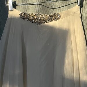 Morilee Bridal Cream Skirt with Embellished Waist